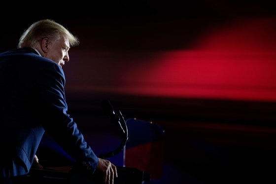 Image: Then-President Donald Trump at a rally in Atlanta in 2020.