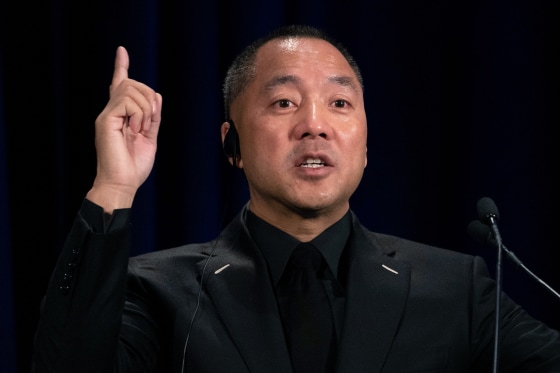 Chinese billionaire Guo Wengui in 2018.