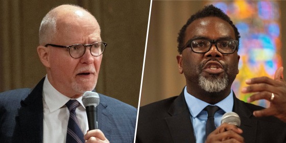 Paul Vallas and Brandon Johnson.