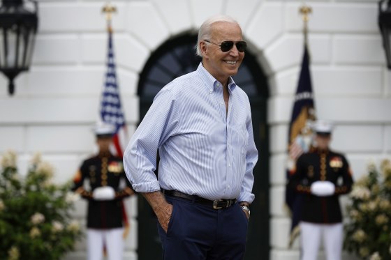 Joe Biden during the Congressional Picnic at the White House