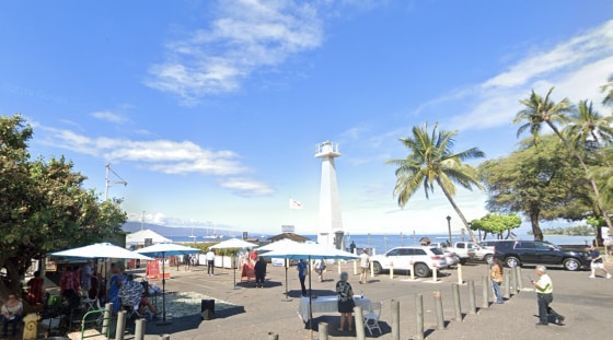 Lahaina Harbor in Lahaina, Hawaii.