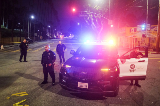 Police said the officers were hospitalized and in stable condition.