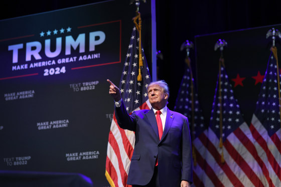 Donald Trump during an event in Davenport, Iowa