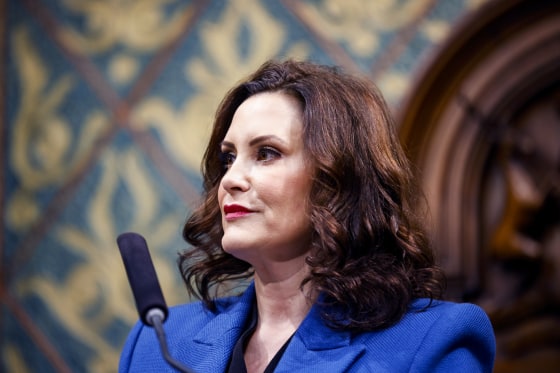 Michigan Gov. Gretchen Whitmer in Lansing on Jan. 25, 2023.