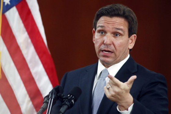 Gov. Ron DeSantis speaks during his State of the State address in Tallahassee, Fla.