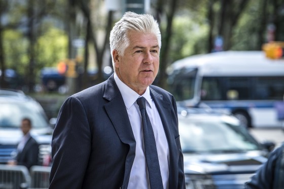 Donald Trump's attorneys Evan Corcoran arrives at Brooklyn Federal Court on Sept. 20, 2022, in New York.