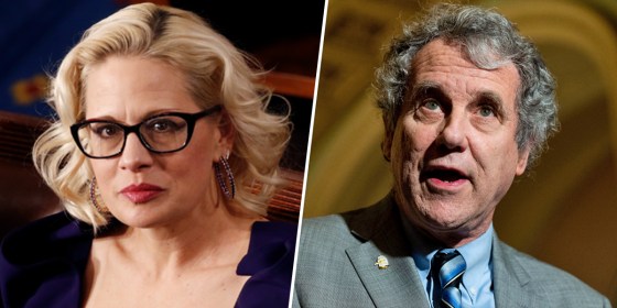 Kyrsten Sinema and Sherrod Brown.