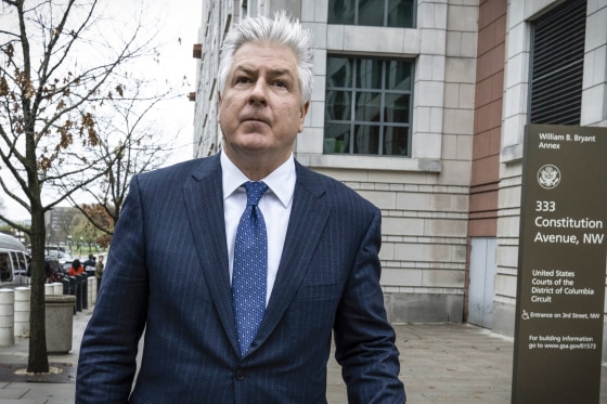 Image: M. Evan Corcoran, an attorney for former President Donald Trump, leaves federal court in Washington