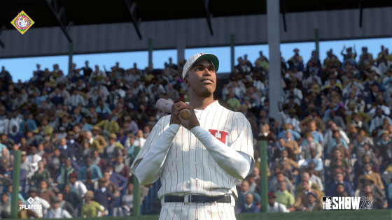 Image: A digital rendering of Cuban baseball player Martín Dihigo from the game MLB The Show 23.