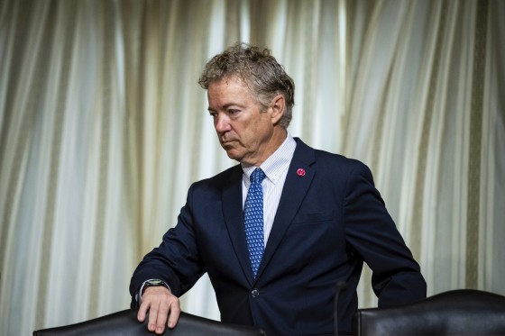 Sen. Rand Paul, R-Ky., at the Capitol on Feb. 9, 2023.