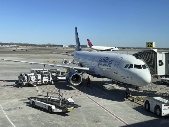 JetBlue plane at JFK airport in New York City