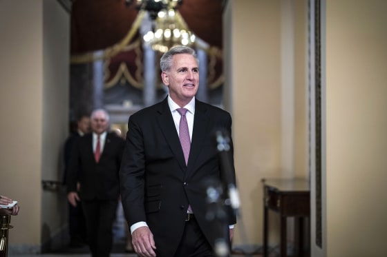 Image: Speaker of the House Kevin McCarthy, R-Calif., at the Capitol on March 24, 2023.