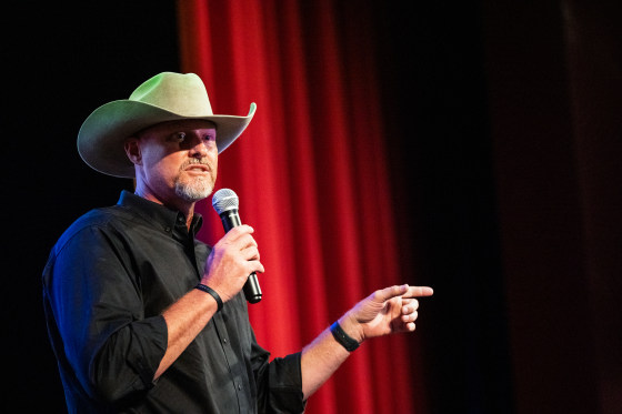 Sheriff of Pinal County Mark Lamb in San Tan Valley, Ariz., on July 7, 2022.