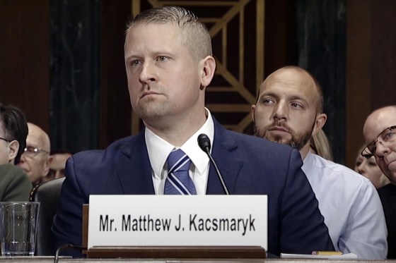 Matthew Kacsmaryk at his confirmation hearing on Capitol Hill in 2017.