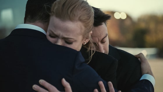 Jeremy Strong, Sarah Snook, Kieran Culkin in "Succession" season 4 on HBO.