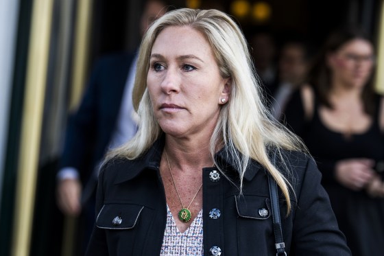 Rep. Marjorie Taylor Greene, R-Ga., in Washington on Feb. 28, 2023.