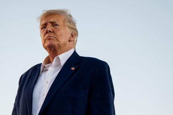 Donald Trump during a rally at the Waco Regional Airport in Waco, Texas.