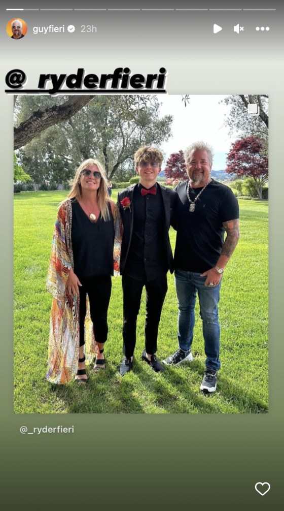 Guy Fieri shares rare photo of his son on prom night