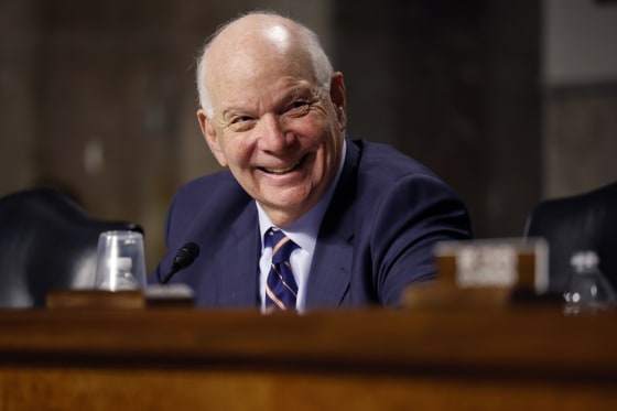 Sen. Ben Cardin, D-Md., presides over a hearing on Capitol Hill on Dec. 13, 2022.