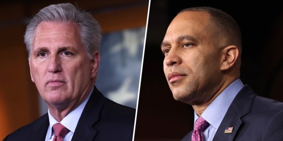 Kevin McCarthy and Hakeem Jeffries.