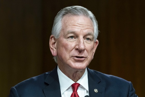 Sen. Tommy Tuberville, R-Ala., during a Senate hearing on May 2, 2023.