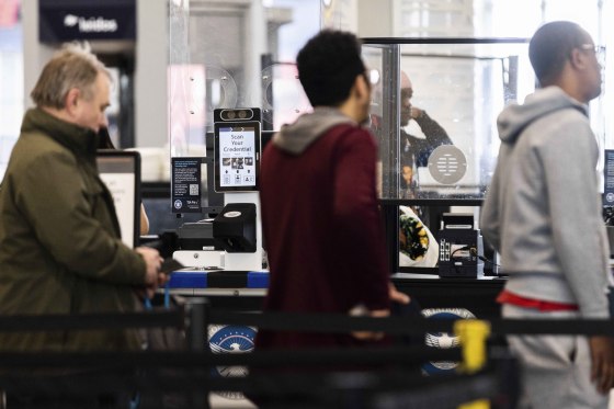 TSA's facial recognition at Baltimore-Washington International Thurgood Marshall Airport in Glen Burnie, Md., on April 26. 