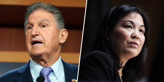 Sen. Joe Manchin, D-W.Va., Deputy Labor Secretary Julie A. Su of Calif.