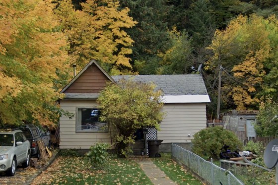 The home where a pregnant woman and her toddler son were found shot in Wallace, Idaho.