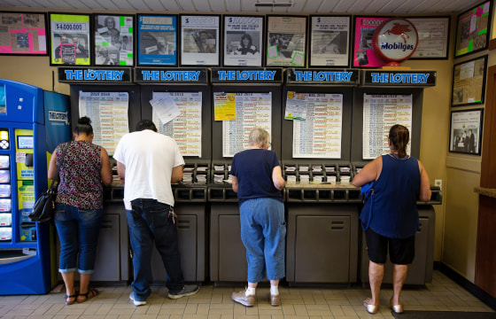 Customers but lottery tickets in Methuen, Mass., in 2018.