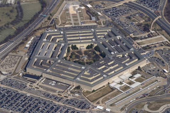 An aerial view of the Pentagon