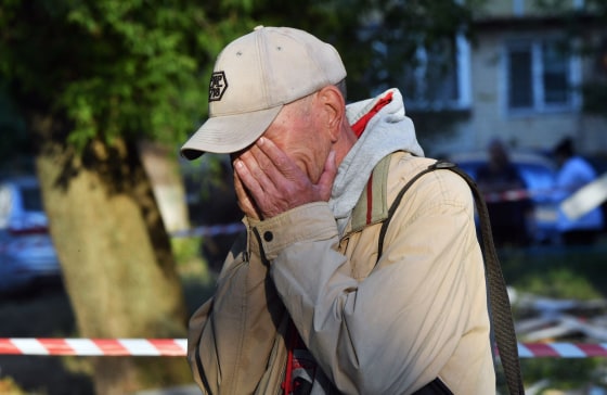 Ukraine civilians killed in downed Russian missile strike