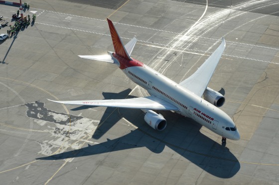 Air India Dreamliner Boeing 787 Arrives Into Sydney