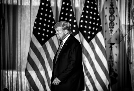 Image: Former President Donald Trump attends an event at the Mar-a-Lago Club April 4, 2023 in West Palm Beach, Fla.