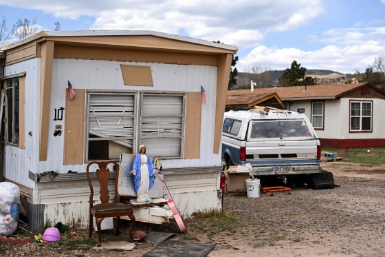 Elephant Rock Mobile Home Park in Palmer Lake, Colo., on April 18, 2023.