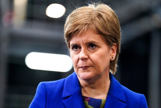 First Minister Nicola Sturgeon in Glasgow, Scotland, on Jan. 30, 2023.