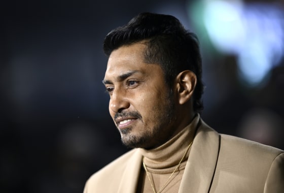 Tenoch Huerta at the premier of "Black Panther: Wakanda Forever" in London