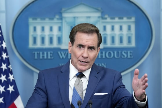 National Security Council spokesman John Kirby speaks during the daily briefing at the White House in Washington, Monday, June 12, 2023.