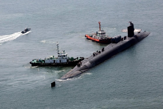 A US Navy nuclear-powered submarine arrived in the South Korean port city of Busan on June 16, demonstrating Washington's pledge to counter Pyongyang's growing threats, Seoul's military said.
