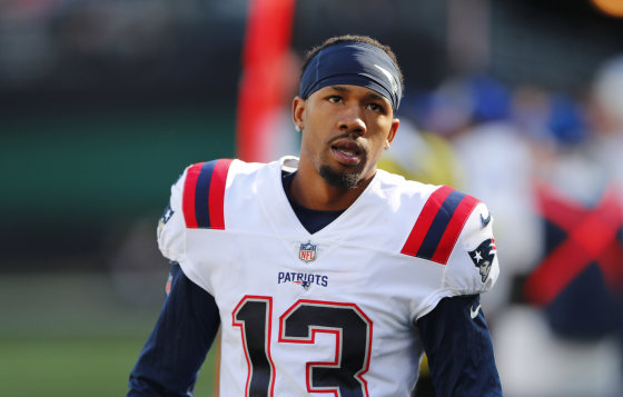 New England Patriots cornerback Jack Jones during a game against the New York Jets, in East Rutherford, N.J.