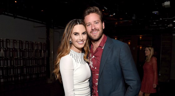 Elizabeth Chambers and Armie Hammer in Los Angeles