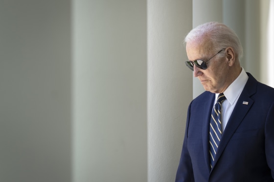 Joe Biden in the Rose Garden of the White House