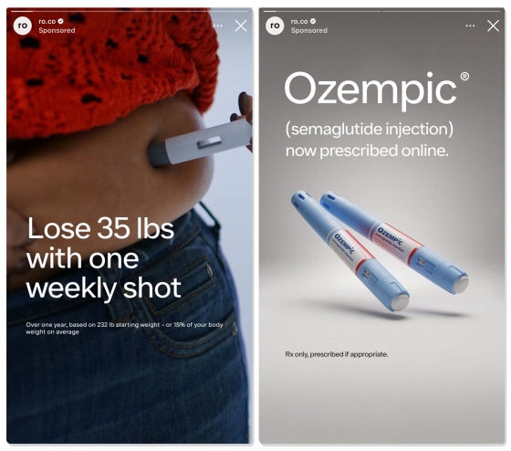 Ozempic Thousands of weight loss drug ads found on Instagram