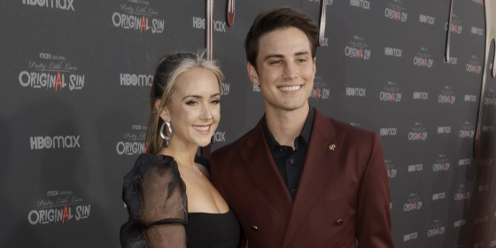 Maris Kenny and Carson Rowland attend an exclusive screening of HBOMax's "Pretty Little Liars: Original Sin" at Warner Bros. Studios on July 15, 2022 in Burbank, California.