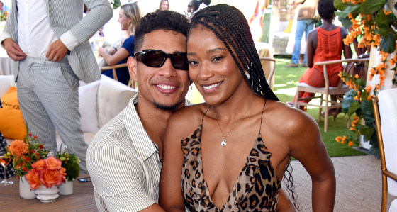 Darius Jackson and Keke Palmer in Pacific Palisades, Calif.