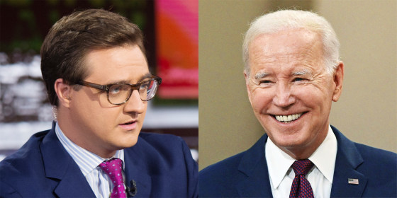 Chris Hayes and Joe Biden