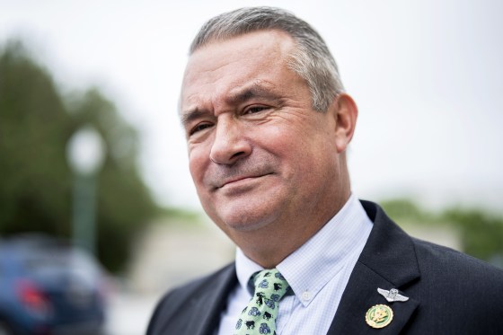 Rep. Don Bacon, R-Neb., talks with reporters outside the U.S. Capitol after the House voted to send an articles of impeachment resolution against President Joe Biden to committees on Thursday, June 22, 2023. (Tom Williams/CQ Roll Call via AP Images)