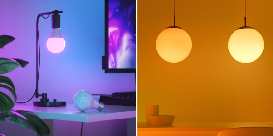 Smart bulbs can fit into all kinds of different light fixtures.