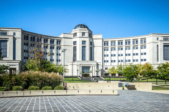 Lansing, Michigan, USA - August 17, 2018: The Hall of Justice building in downtown Lansing is home to the Supreme Court of Michigan.; Shutterstock ID 1201017562; Email: -; Date: -; Site/Section: -; other: -