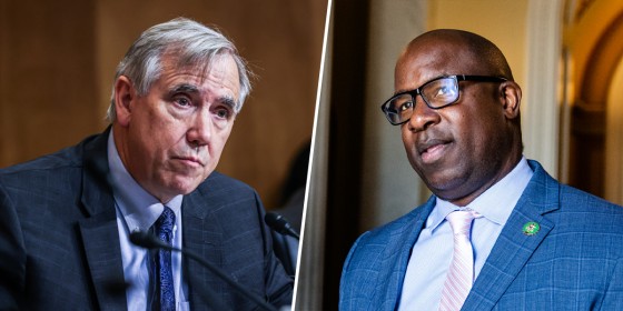 Sen. Jeff Merkley, a D-Ore., and Rep. Jamaal Bowman, D-N.Y.