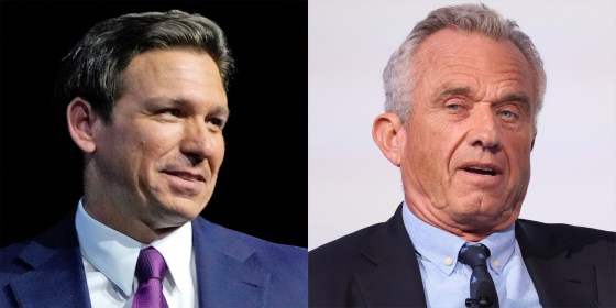 Florida Gov. Ron DeSantis and Robert F. Kennedy Jr.